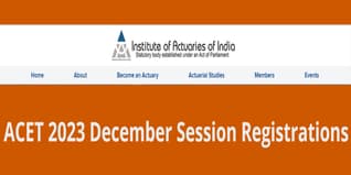ACET 2023 December Session Registrations to Begin Today @actuariesindia.org; Check Details Here